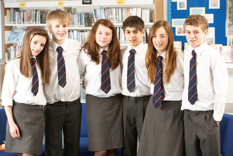 group of school pupils